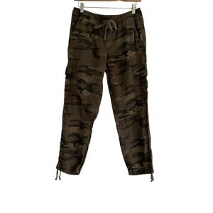 Sanctuary x Anthropologie Camo Cargo Joggers Sz S Utility Streetwear Travel Flaw